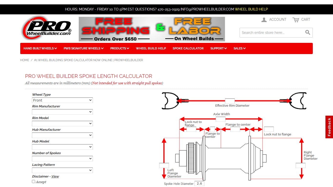#1 Wheel Building SPOKE CALCULATOR Now Online - Prowheelbuilder.com